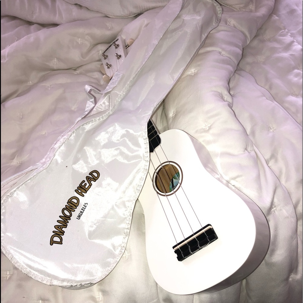 Ukulele and case